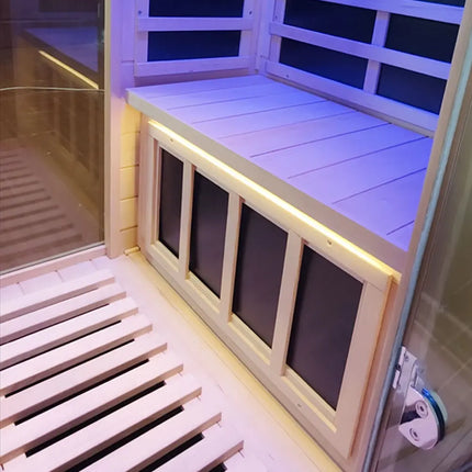 909MX Mini 1 Person Infrared Sauna with 270° Panoramic Glass