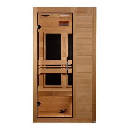 Dynamic Veneto Elite 1-2-person Ultra Low EMF (Between 3-5MG) FAR Infrared Sauna (Canadian Hemlock)