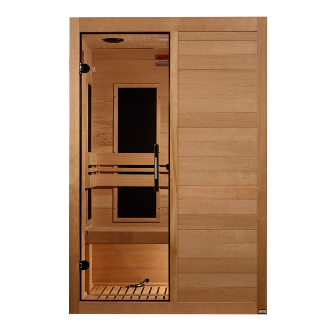 Maxxus S-Line Yoga 2-Person Low EMF (Between 5-10MG) FAR Infrared Sauna (Canadian Hemlock)