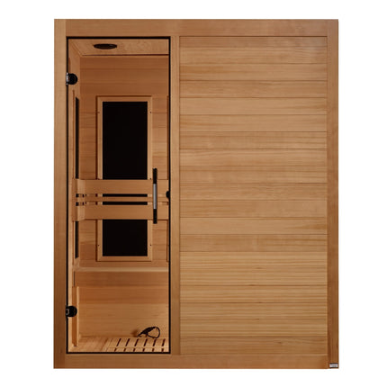 Maxxus S-Line Yoga 3-Person Low EMF (Between 5-10MG) FAR Infrared Sauna (Canadian Hemlock)