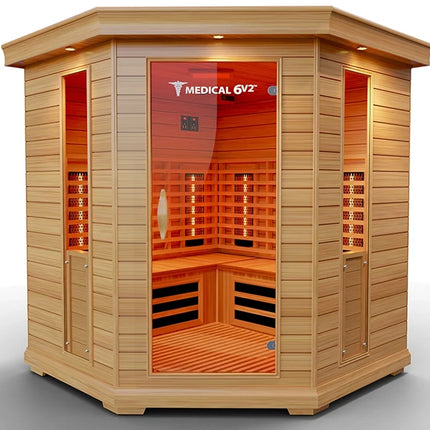 6 Person Indoor Infrared Full Spectrum Sauna | Medical 6 Plus™