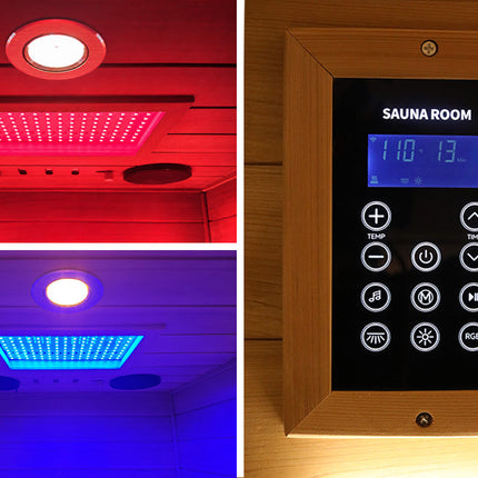909MX Mini 1 Person Infrared Sauna with 270° Panoramic Glass