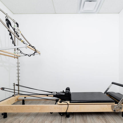 Janet Elite Plus Foldable Pilates Reformer – Studio Grade Luxury Maple Wood Home Pilates Machine - RE016