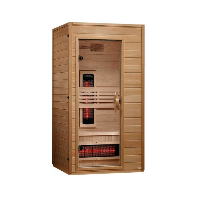 Dynamic Martin 1-2-Person Full Spectrum Near Zero EMF (Under 3MG) FAR Infrared Sauna (Canadian Hemlock)