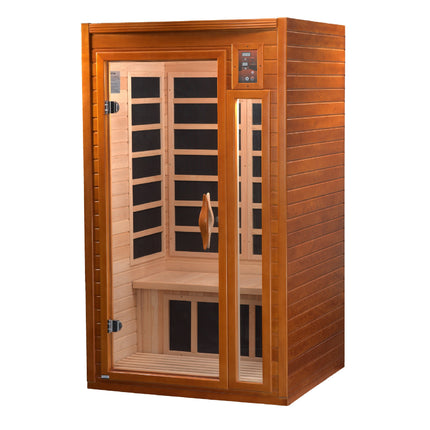 Dynamic Barcelona 1-2-person Low EMF (Between 5-10MG) FAR Infrared Sauna (Canadian Hemlock)