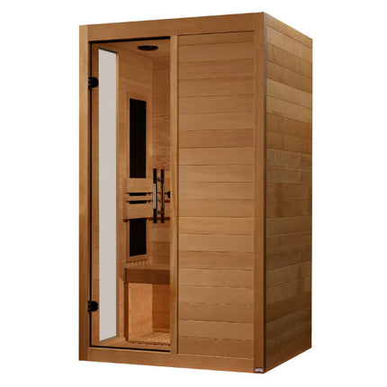 Dynamic Veneto 1-2 Person Low EMF (Between 5-10MG) Far Infrared Sauna (Canadian Hemlock)