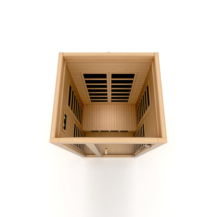 Dynamic Gracia Elite 1-2-person Ultra Low EMF FAR Infrared Sauna – interior view