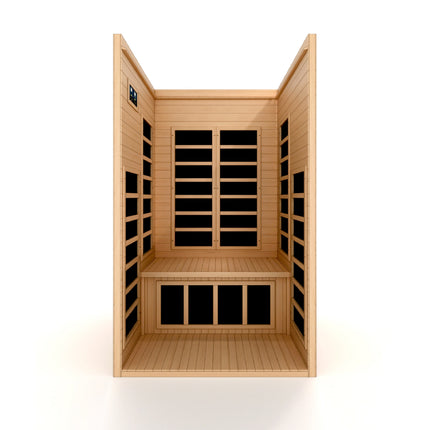 Dynamic Gracia Elite 1-2-person Ultra Low EMF FAR Infrared Sauna – interior view