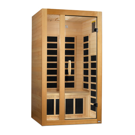 Dynamic Gracia 1-2-person Low EMF (Between 5-10MG) FAR Infrared Sauna (Canadian Hemlock)
