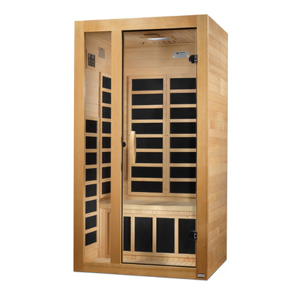 Dynamic Gracia 1-2-person Low EMF (Between 5-10MG) FAR Infrared Sauna (Canadian Hemlock)
