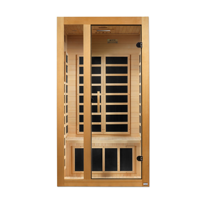 Dynamic Gracia 1-2-person Low EMF (Between 5-10MG) FAR Infrared Sauna (Canadian Hemlock)