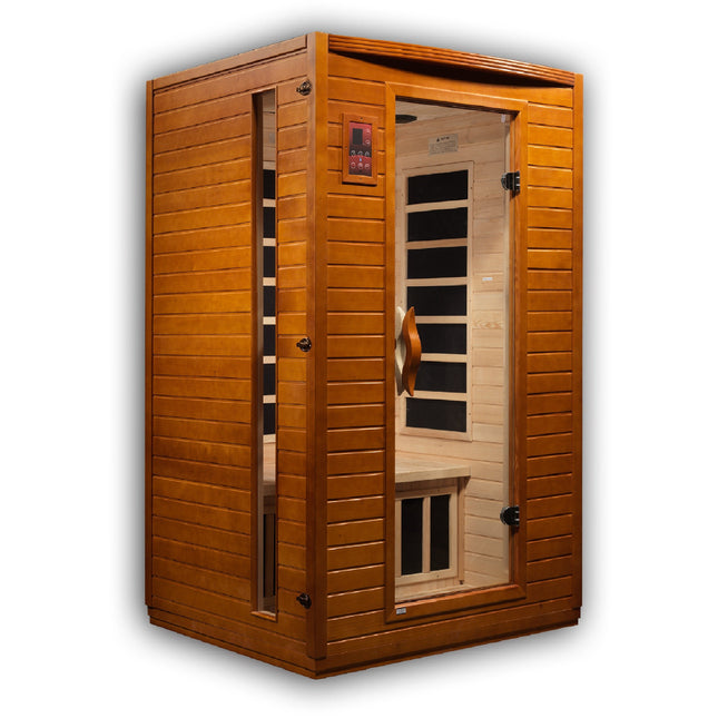 Dynamic Versailles Elite 2-person Ultra Low EMF (Between 3-5MG) FAR Infrared Sauna (Canadian Hemlock)