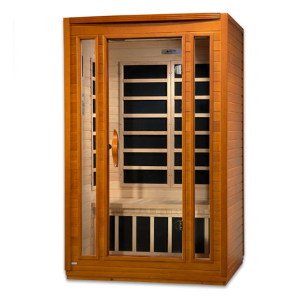 Dynamic San Marino Elite 2-person Ultra Low EMF (Between 3-5MG) FAR Infrared Sauna (Canadian Hemlock)