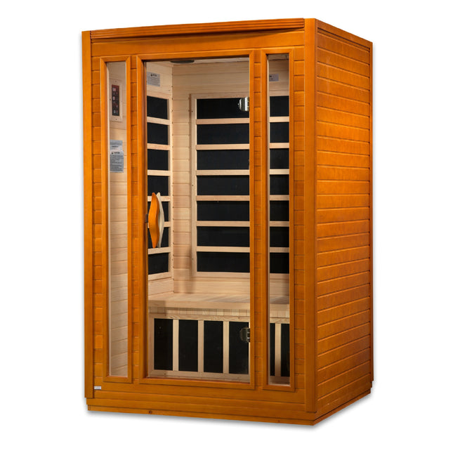 Dynamic San Marino Elite 2-person Ultra Low EMF (Between 3-5MG) FAR Infrared Sauna (Canadian Hemlock)