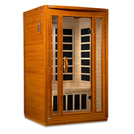 Dynamic San Marino Elite 2-person Ultra Low EMF (Between 3-5MG) FAR Infrared Sauna (Canadian Hemlock)