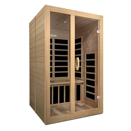 Dynamic Santiago 2-person Low EMF (Between 5-10MG) FAR Infrared Sauna (Canadian Hemlock)