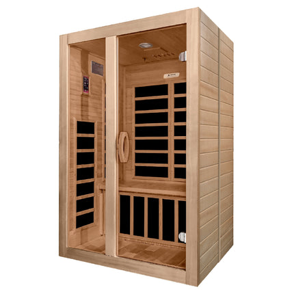 Dynamic Santiago 2-person Low EMF (Between 5-10MG) FAR Infrared Sauna (Canadian Hemlock)