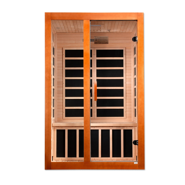 Dynamic Santiago Elite 2-person Ultra Low EMF (Between 3-5MG) FAR Infrared Sauna (Canadian Hemlock)