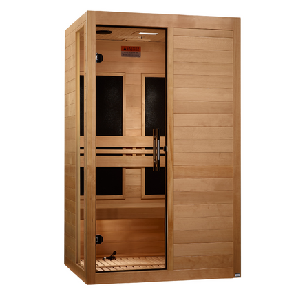 Dynamic Lucca 2-person Low EMF (Between 5-10MG) FAR Infrared Sauna (Canadian Hemlock)