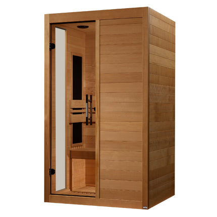 Dynamic Lucca Elite 2-person Ultra Low EMF (Between 3-5MG) FAR Infrared Sauna (Canadian Hemlock)