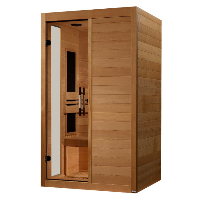Dynamic Lucca Elite 2-person Ultra Low EMF (Between 3-5MG) FAR Infrared Sauna (Canadian Hemlock)