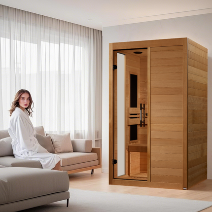Dynamic Lucca 2-person Low EMF FAR Infrared Sauna – photo 3