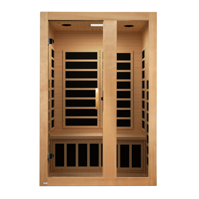 Dynamic Serena 2-person Low EMF (Between 5-10MG) FAR Infrared Sauna (Canadian Hemlock)