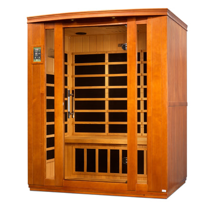 Dynamic Bellagio 3-person Low EMF (Between 5-10MG) FAR Infrared Sauna (Canadian Hemlock)