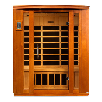 Dynamic Bellagio 3-person Low EMF (Between 5-10MG) FAR Infrared Sauna (Canadian Hemlock)