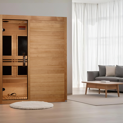 Dynamic Toscana Elite 3-person Ultra Low EMF (Between 3-5MG) FAR Infrared Sauna (Canadian Hemlock)