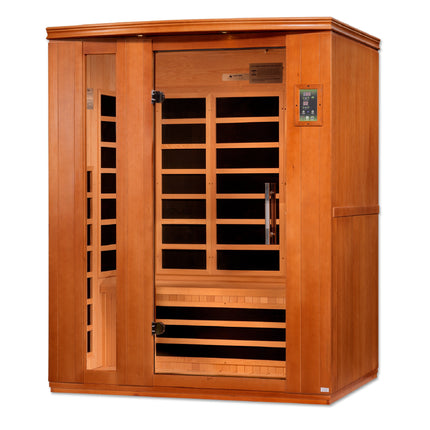 Dynamic Lugano Elite 3-person Ultra Low EMF (Between 3-5MG) FAR Infrared Sauna (Canadian Hemlock)