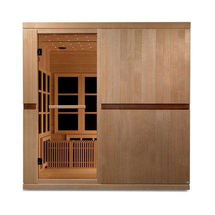 Golden Designs Catalonia 8-person PureTech™ Near Zero EMF (Under 3MG) FAR Infrared Sauna (Canadian Hemlock)
