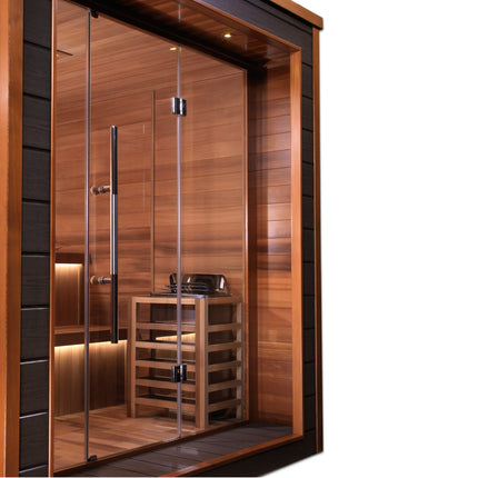 Golden Designs Bergen 6 Person Outdoor Traditional Sauna - Canadian Red Cedar Interior – photo 1