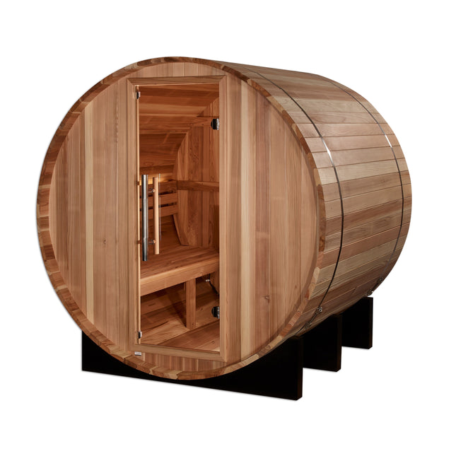 Golden Designs St. Moritz 2 Person Barrel Traditional Sauna - Pacific Cedar