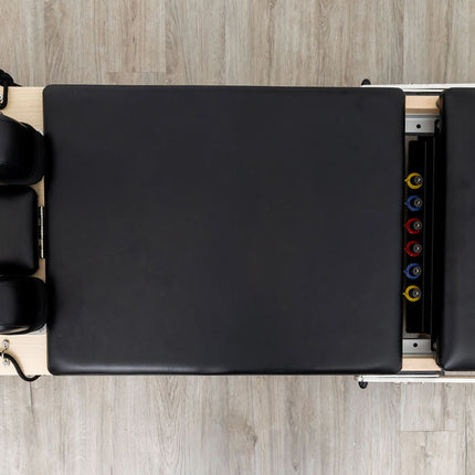 Janet Elite Plus Foldable Pilates Reformer – Studio Grade Luxury Maple Wood Home Pilates Machine - RE016