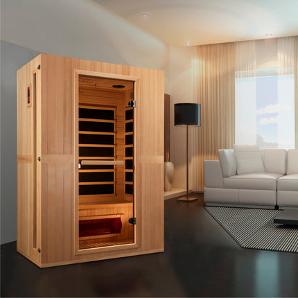 Maxxus 2-Person Low EMF (Between 5-10MG) FAR Infrared Sauna (Canadian Hemlock)