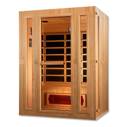 Maxxus 3-Person Low EMF (Between 5-10MG) FAR Infrared Sauna (Canadian Hemlock)