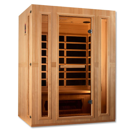 Maxxus 3-Person Low EMF (Between 5-10MG) FAR Infrared Sauna (Canadian Hemlock)