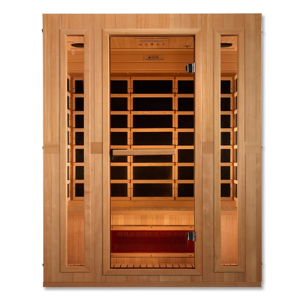 Maxxus 3-Person Low EMF (Between 5-10MG) FAR Infrared Sauna (Canadian Hemlock)