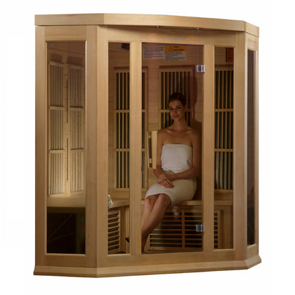 Maxxus 3-Person Corner Low EMF FAR Infrared Sauna – photo 2