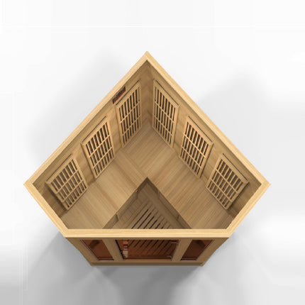 Maxxus 3-Person Corner Low EMF FAR Infrared Sauna – photo 7