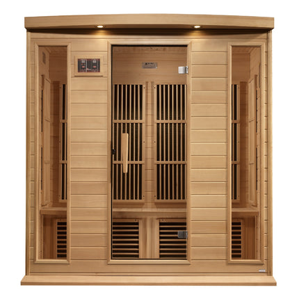 Maxxus 4-Person Low EMF (Between 5-10MG) FAR Infrared Sauna (Canadian Hemlock)