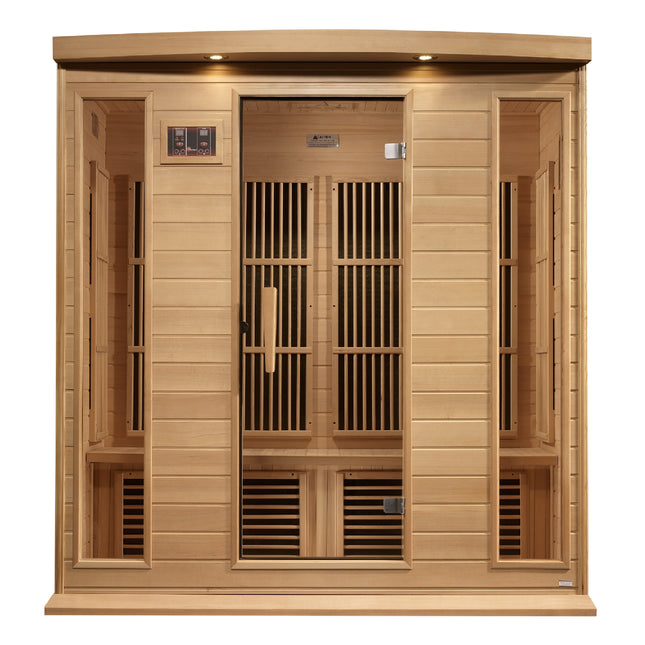 Maxxus 4-Person Low EMF (Between 5-10MG) FAR Infrared Sauna (Canadian Hemlock)