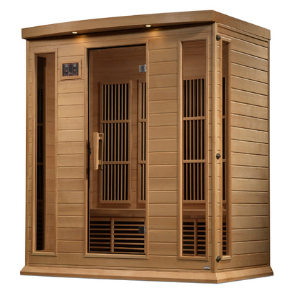 Maxxus 4-Person Near Zero EMF (Under 3MG) FAR Infrared Sauna (Canadian Hemlock)