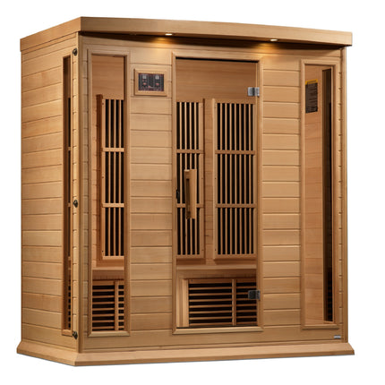 Maxxus 4-Person Near Zero EMF (Under 3MG) FAR Infrared Sauna (Canadian Hemlock)
