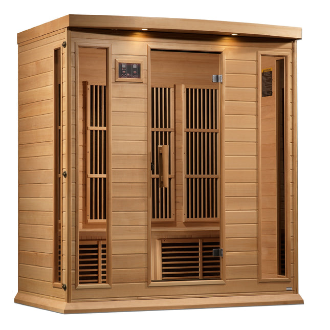Maxxus 4-Person Low EMF (Between 5-10MG) FAR Infrared Sauna (Canadian Hemlock)