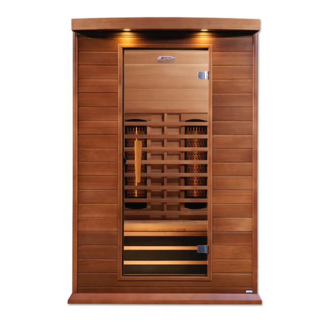 Maxxus 2-Person Full Spectrum Near Zero EMF (Under 3MG) FAR Infrared Sauna (Canadian Red Cedar)