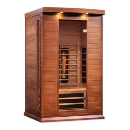 Maxxus 2-Person Full Spectrum Near Zero EMF (Under 3MG) FAR Infrared Sauna (Canadian Red Cedar)