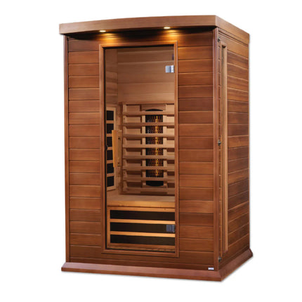 Maxxus 2-Person Full Spectrum Near Zero EMF (Under 3MG) FAR Infrared Sauna (Canadian Red Cedar)