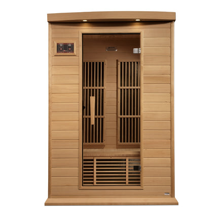 Maxxus 2-Person Full Spectrum Near Zero EMF (Under 3MG) FAR Infrared Sauna (Canadian Red Cedar)